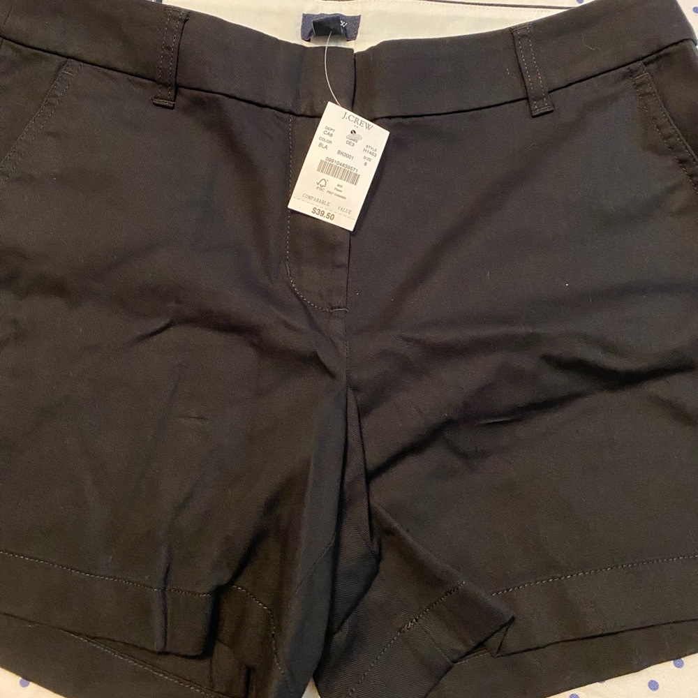 New with tags J. Crew black shorts